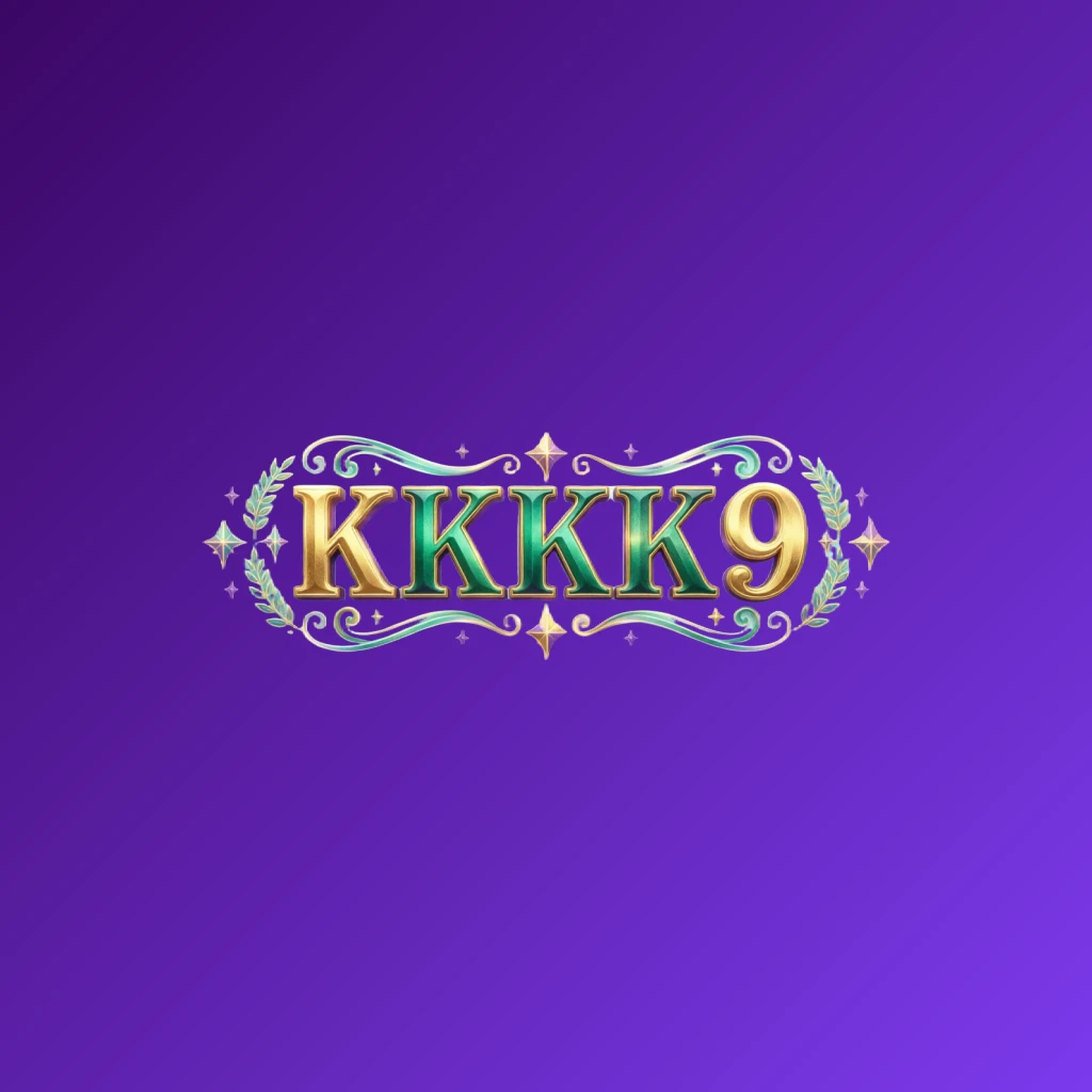 Luxury colorful KKKK9 logo featuring bold serif typography in rich emerald, violet, and gold palette with elegant glowing ornaments, designed as a premium horizontal rectangular wordmark for website header on transparent background Luxury colorful KKKK9 logo featuring bold serif typography in rich emerald, violet, and gold palette with elegant glowing ornaments, designed as a premium horizontal rectangular wordmark for website header on transparent background
